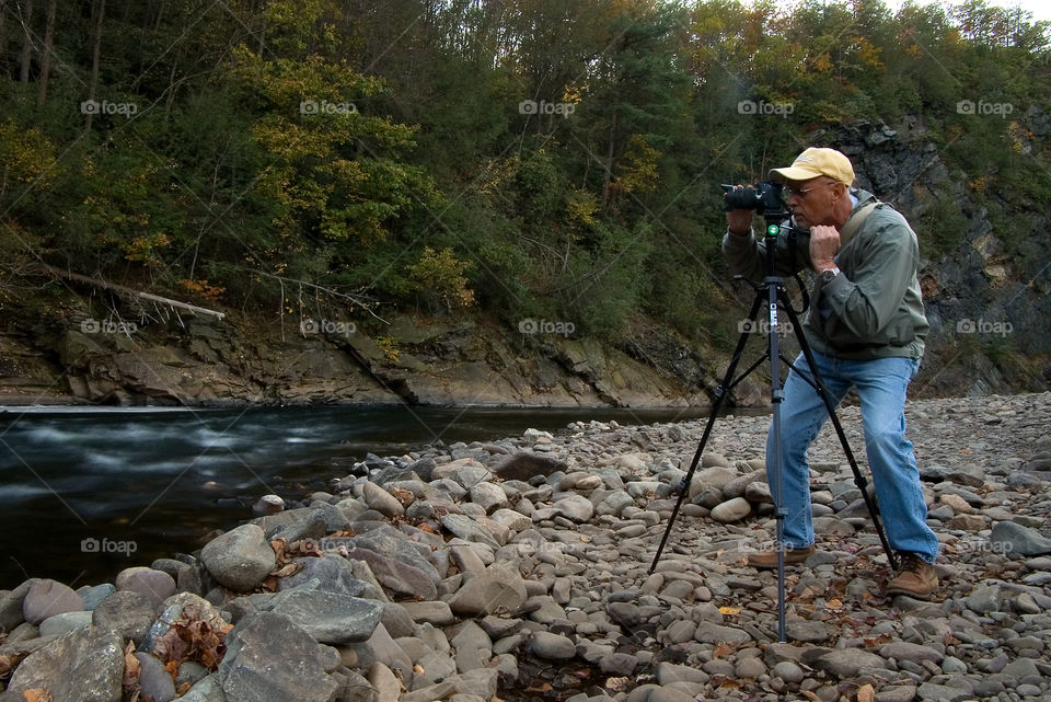 Photographer on the Lehigh River #1