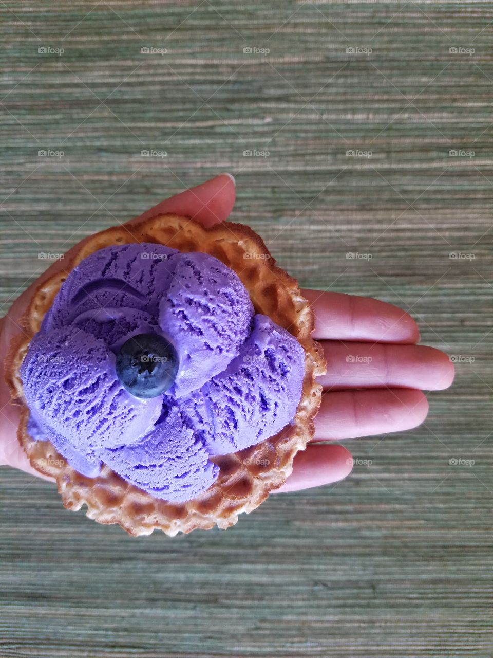 Purple yam ice cream