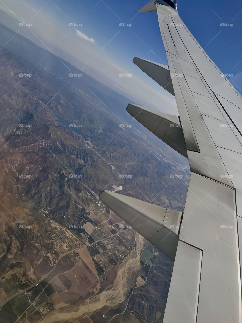 Flying over California 