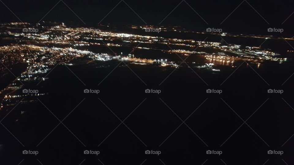 portland cityscape night