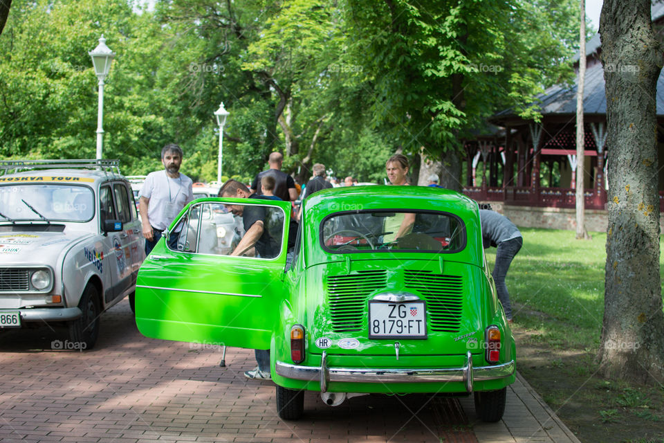 old vintage fica fiat car