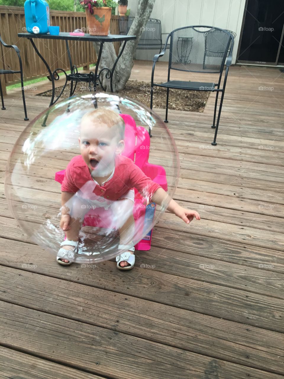 Bubble girl