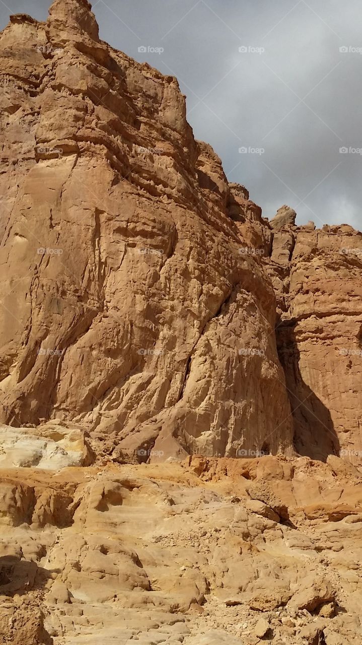 A Cliff Rocketing to Sky