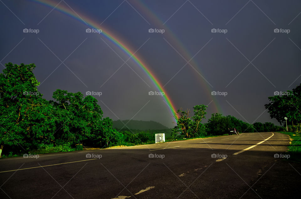 colourful rainbow