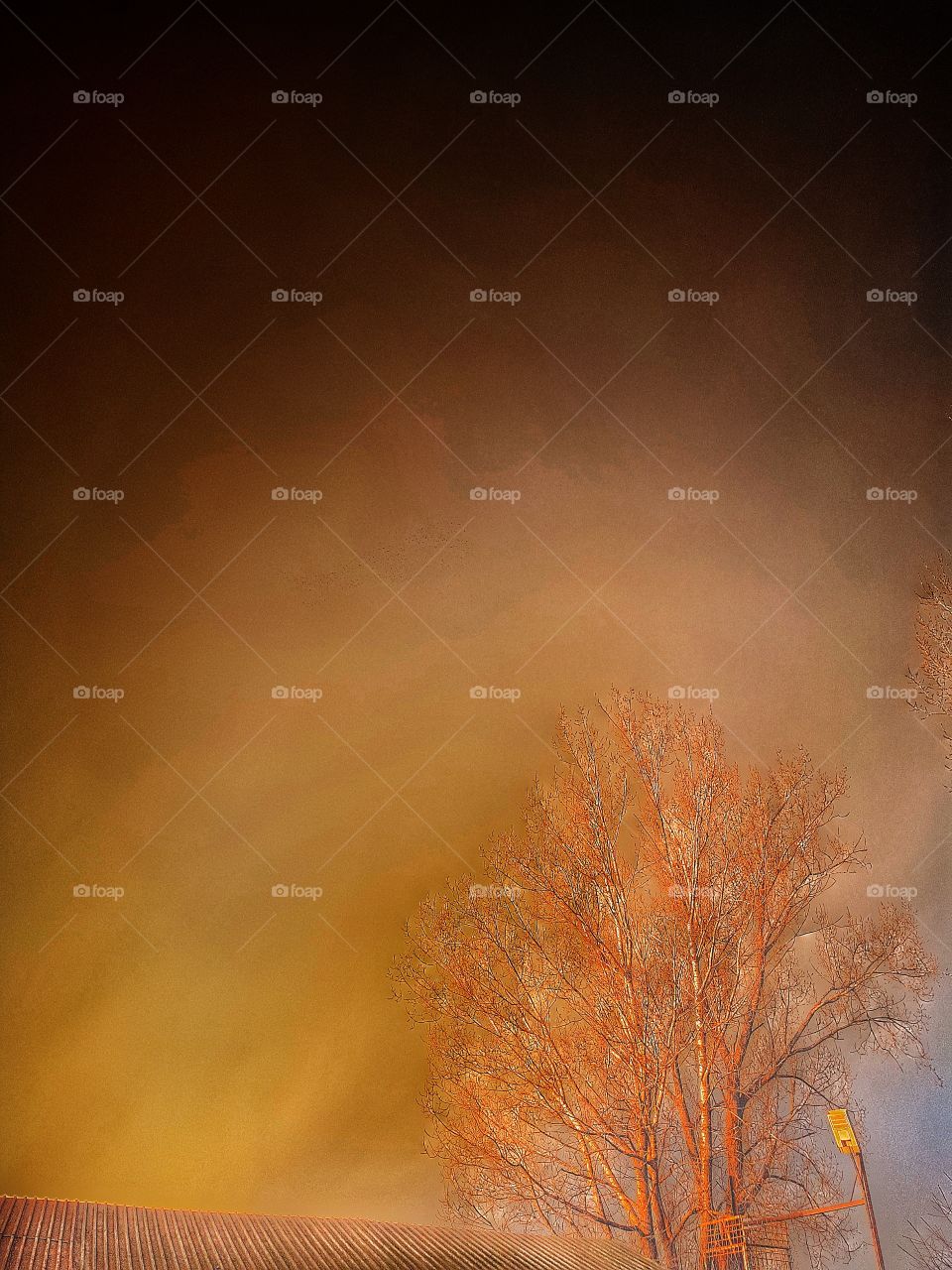 Strange sky colours.