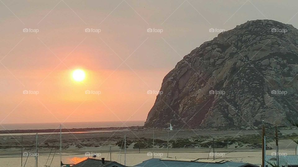 Sunset at Morro Bay, CA