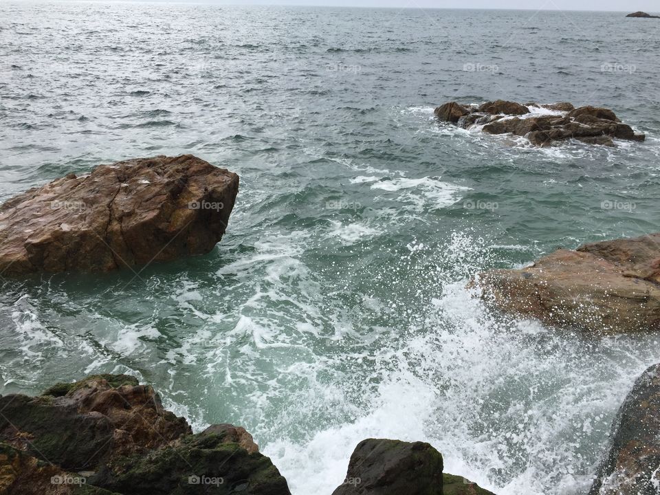 Rocks in ocean