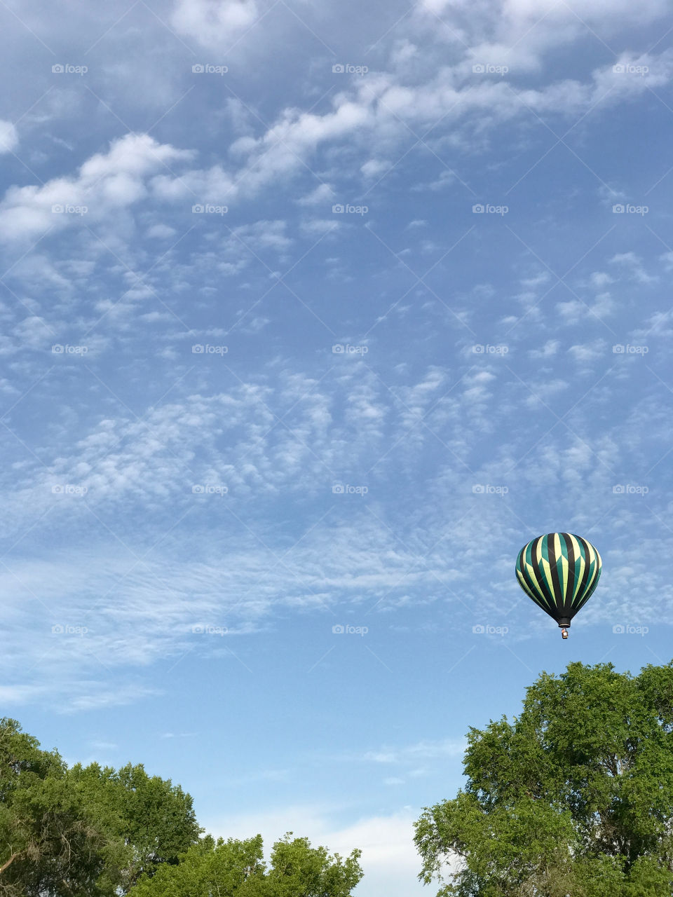 Colorful hot-air-balloons at a summer festival in Prineville in Central Oregon on a summer morning 