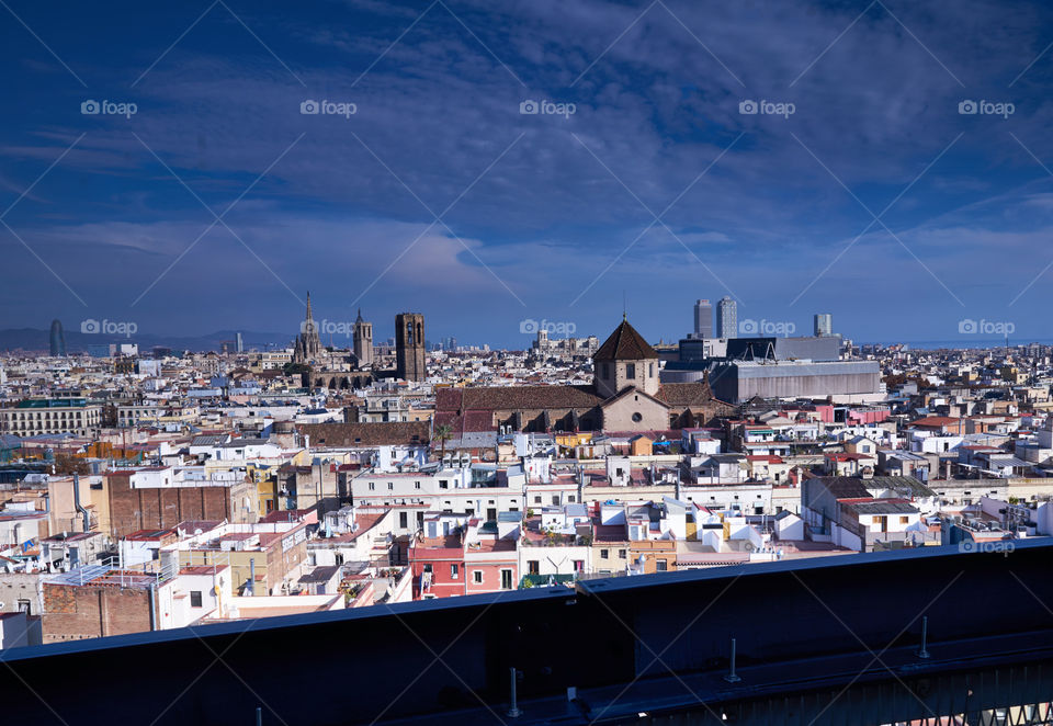 Barcelona vista desde el Raval