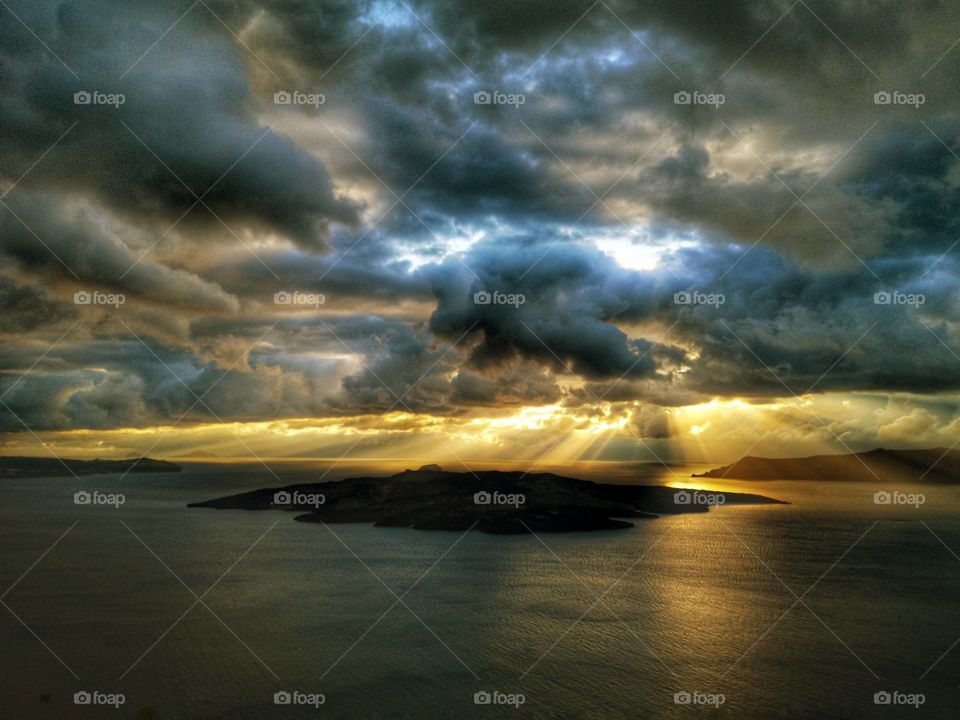 Sunset in Santorini