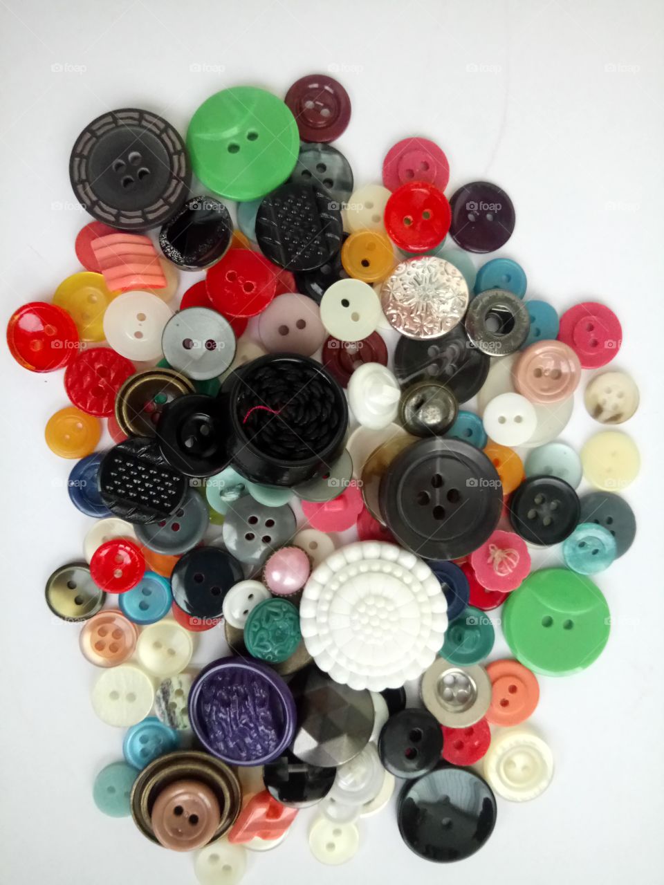 Multi colored buttons