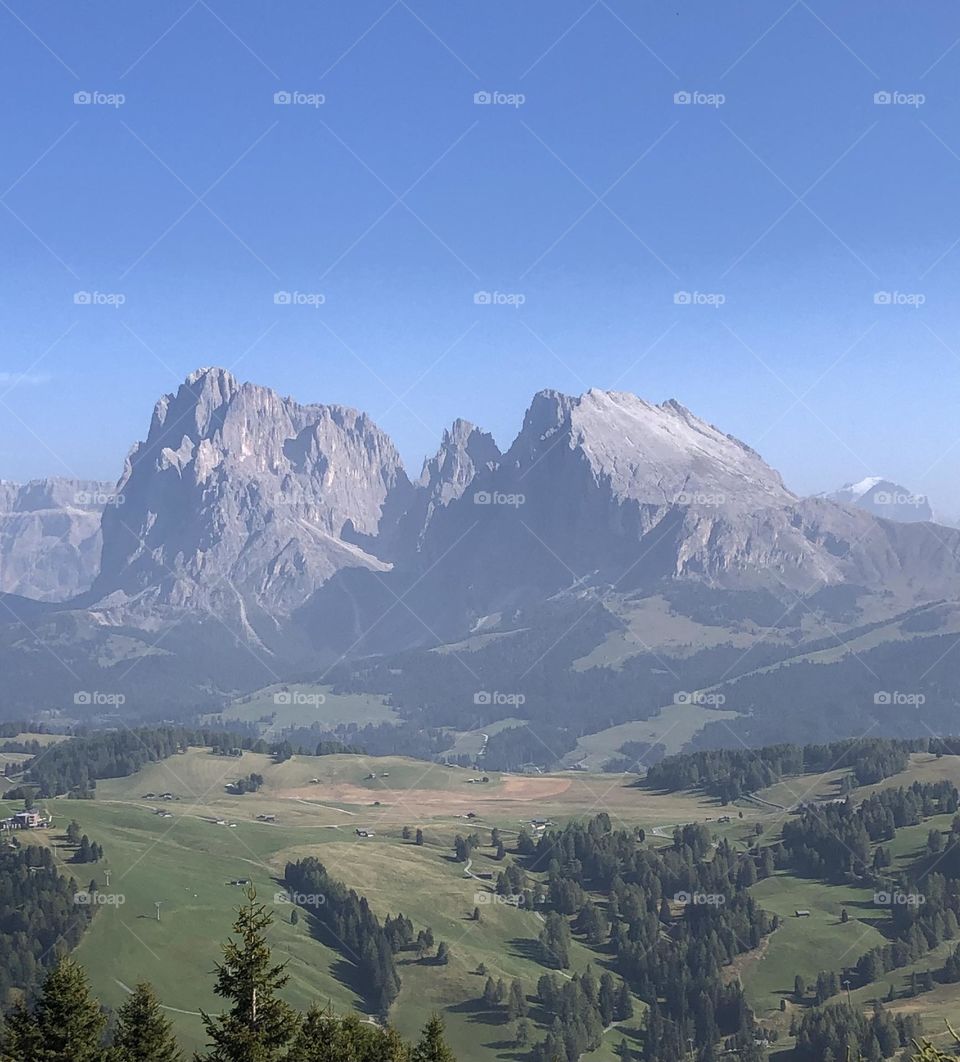 Beautiful Mountain in a range , Italian Alps