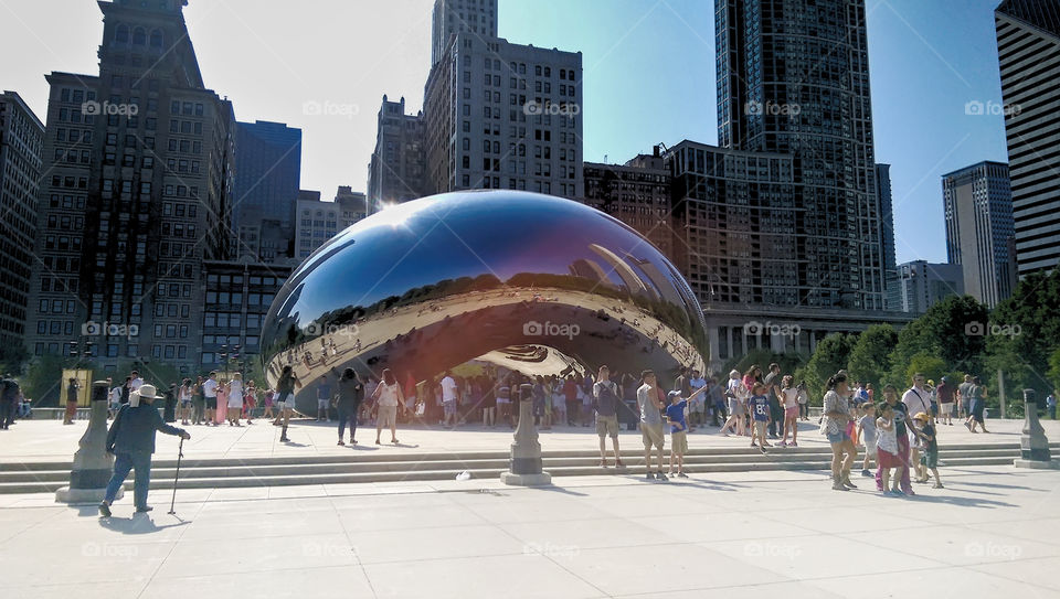 Silver bean in Chicago 