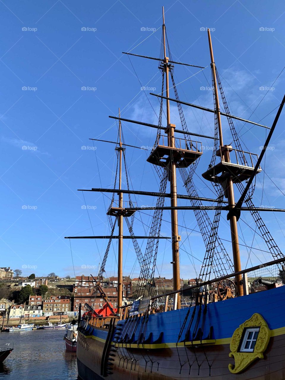 HMS Endeavour at Whitby harbour