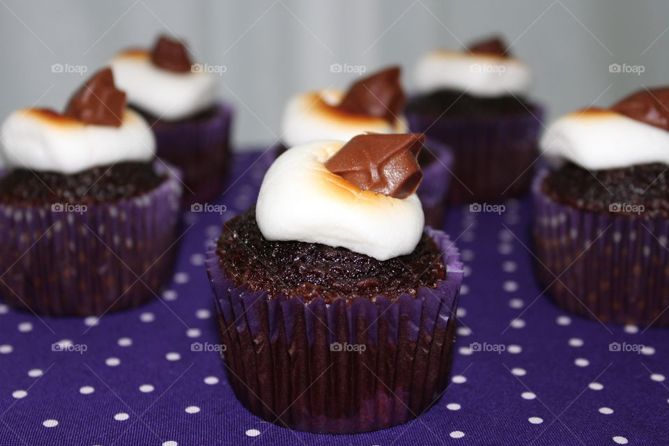 Close-up of cupcakes