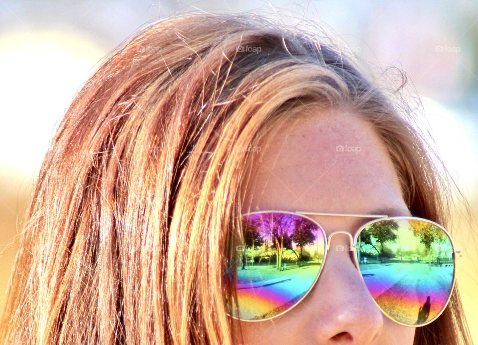 Retro rainbow shades 🌈