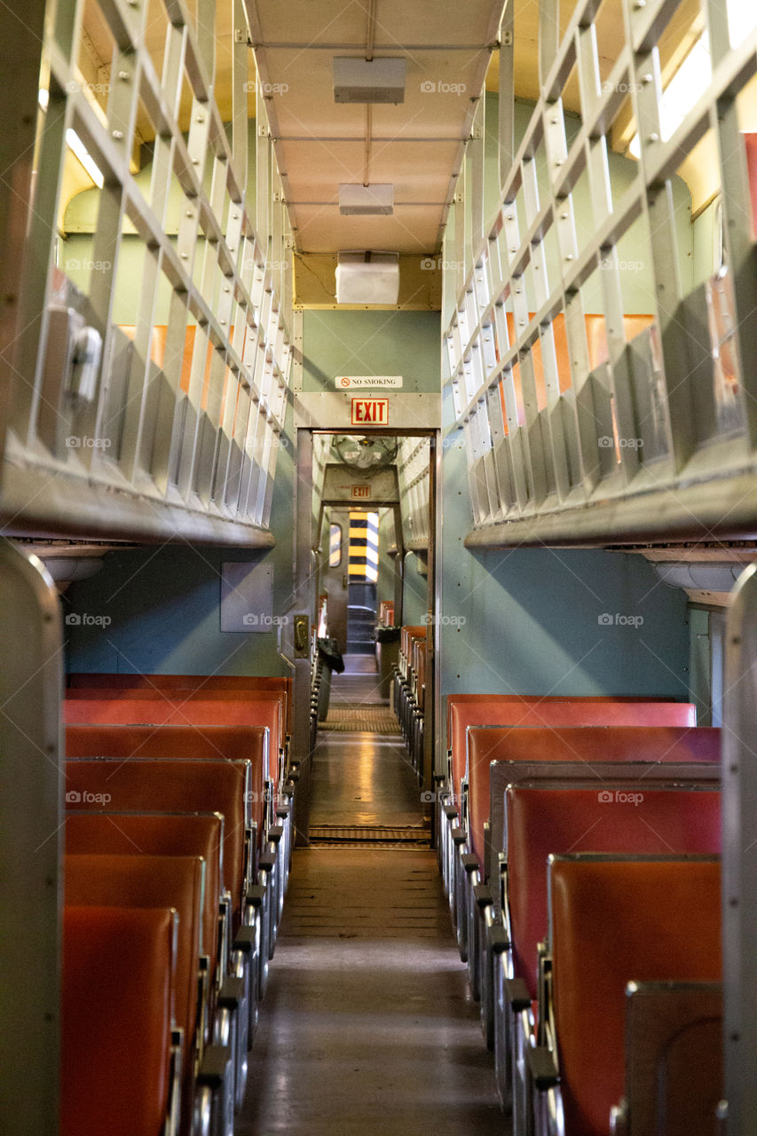 Vintage Double Decker Train. 