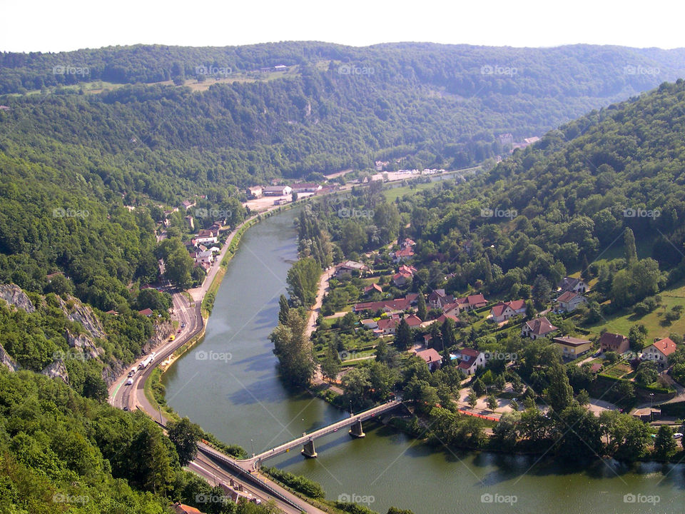 River Doubs in Franche-Compté, France