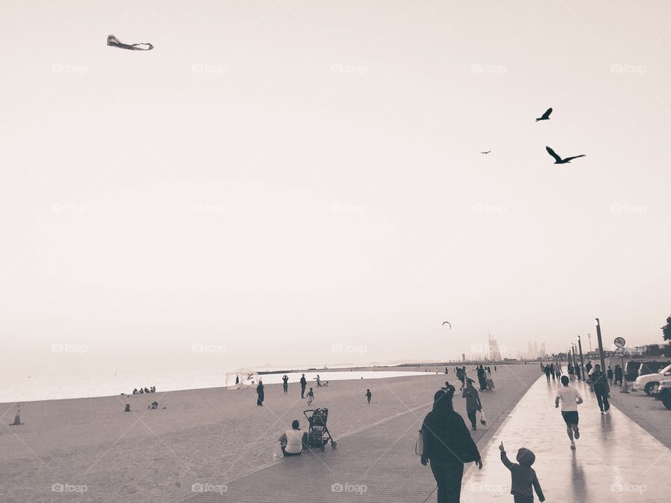 Evening at the beach 