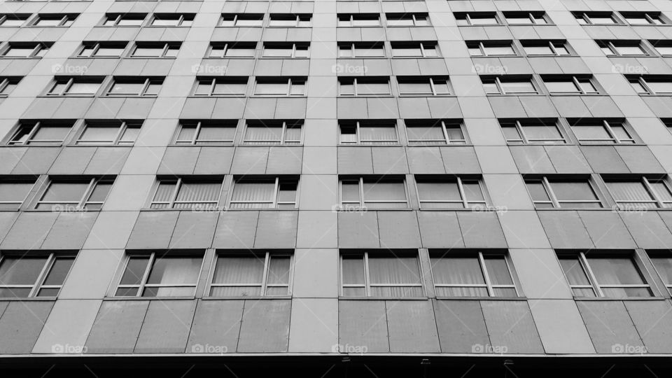 a window in a building structure