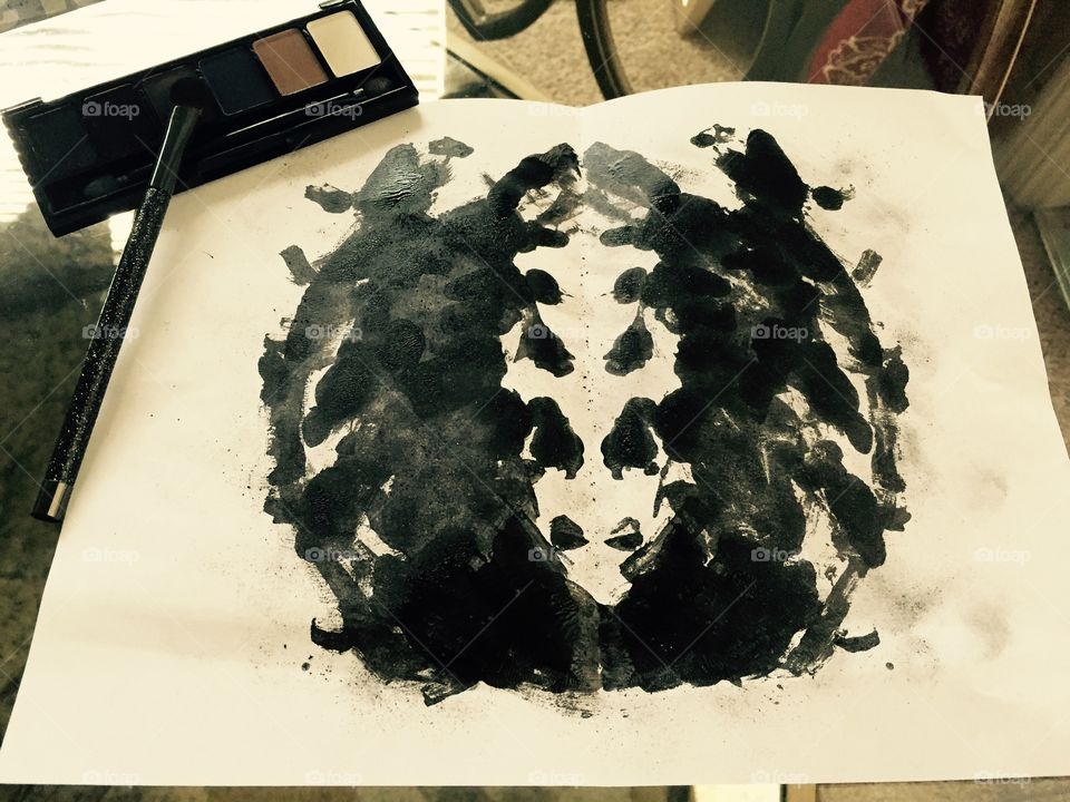 Rorschach Ink Blot . A Rorschach ink blot inspired wall print 