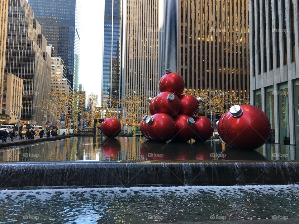 Red ornaments 