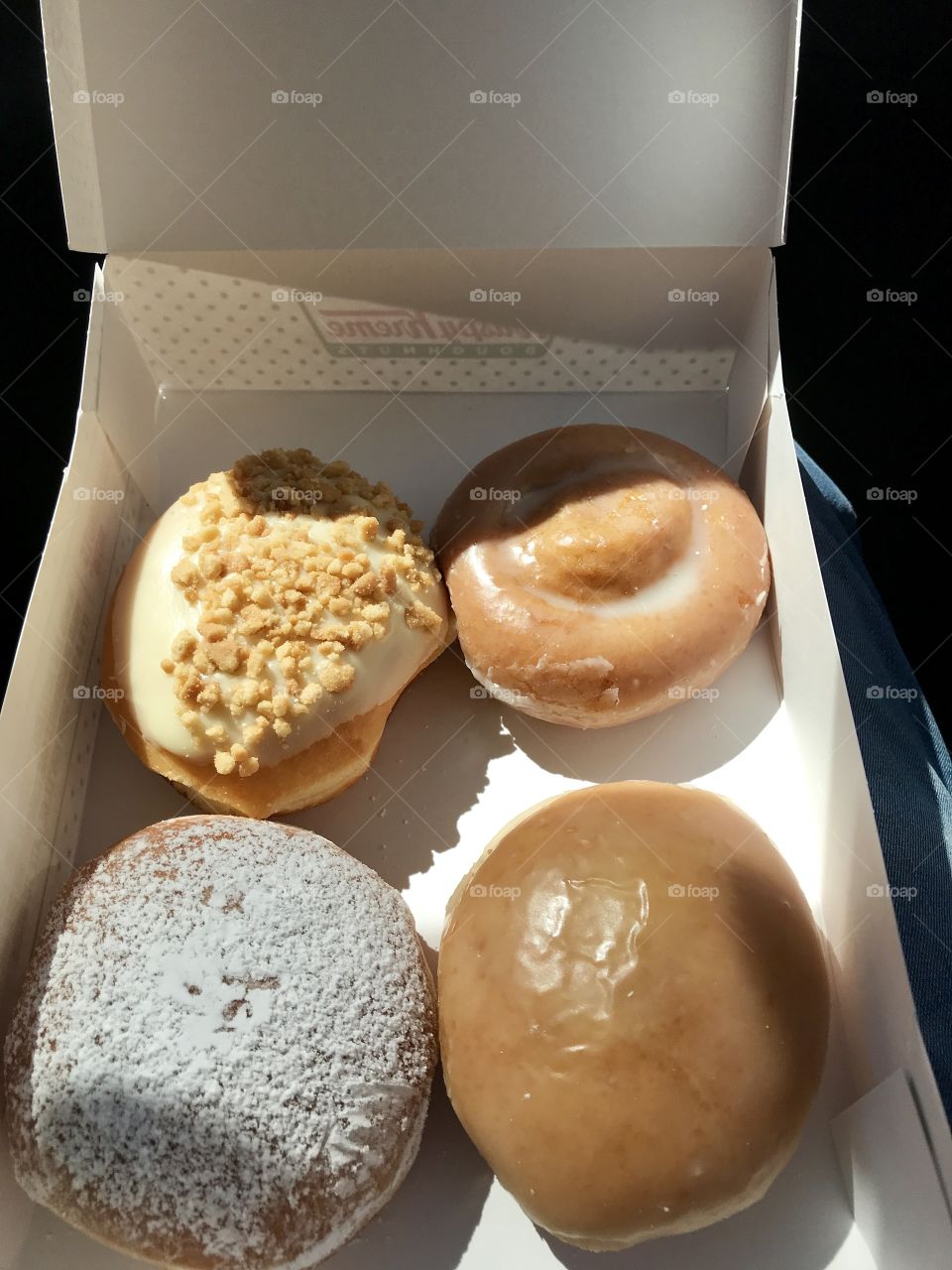 Assorted Krispy Kreme donuts Los Angeles California USA