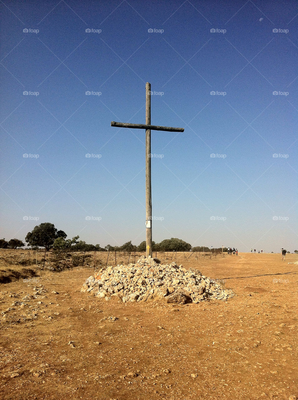 spain cross crucifix pilgrim by biedert