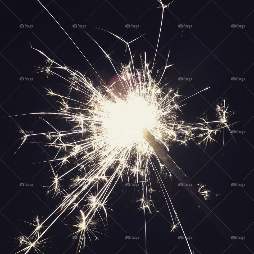 Sparkler firework sparks