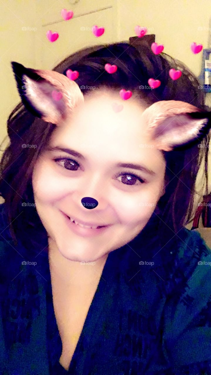 I LOVE this picture!! If it isn’t obvious by now, I have a major filter addiction (typical millennial, right?)... I’m gorgeous without them, but they are just SO MUCH FUN!! I especially love the ones with the animals eat and the cute, little noses!!