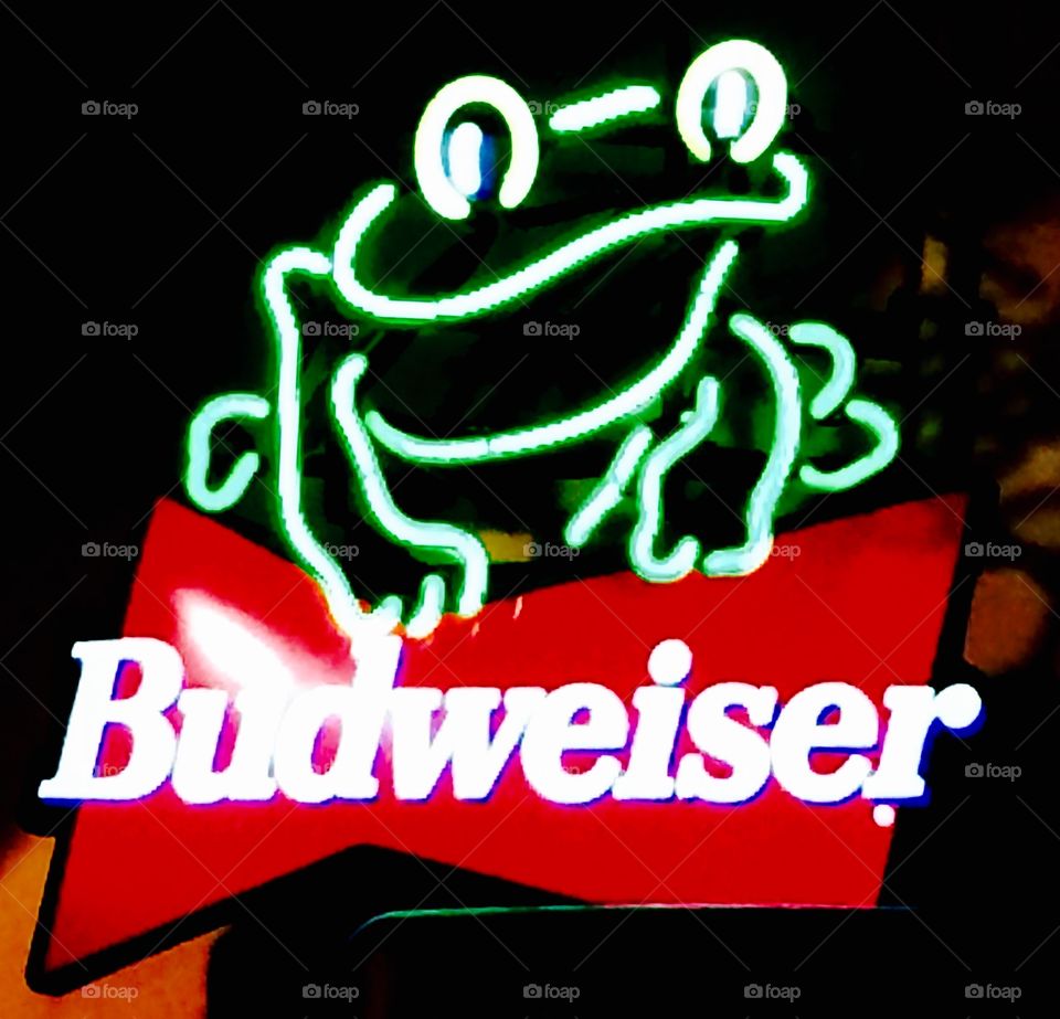 Budweiser frog