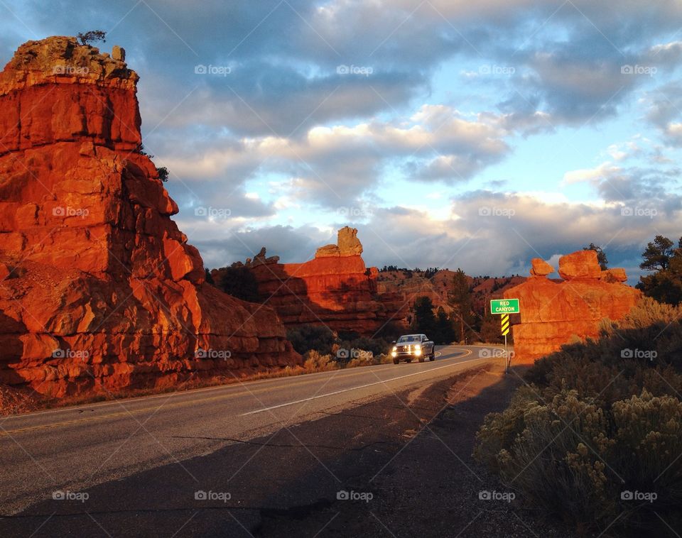 Road to Bryce Canyon, Utah
