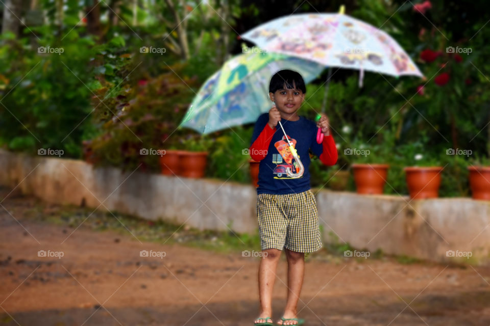 child has special bonding with rains.