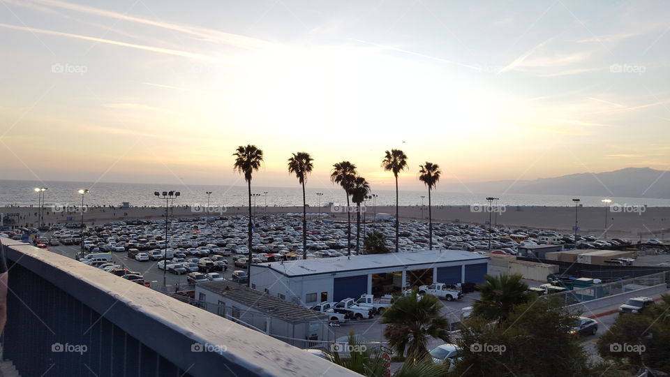 Sunset at Santa Monica Pier