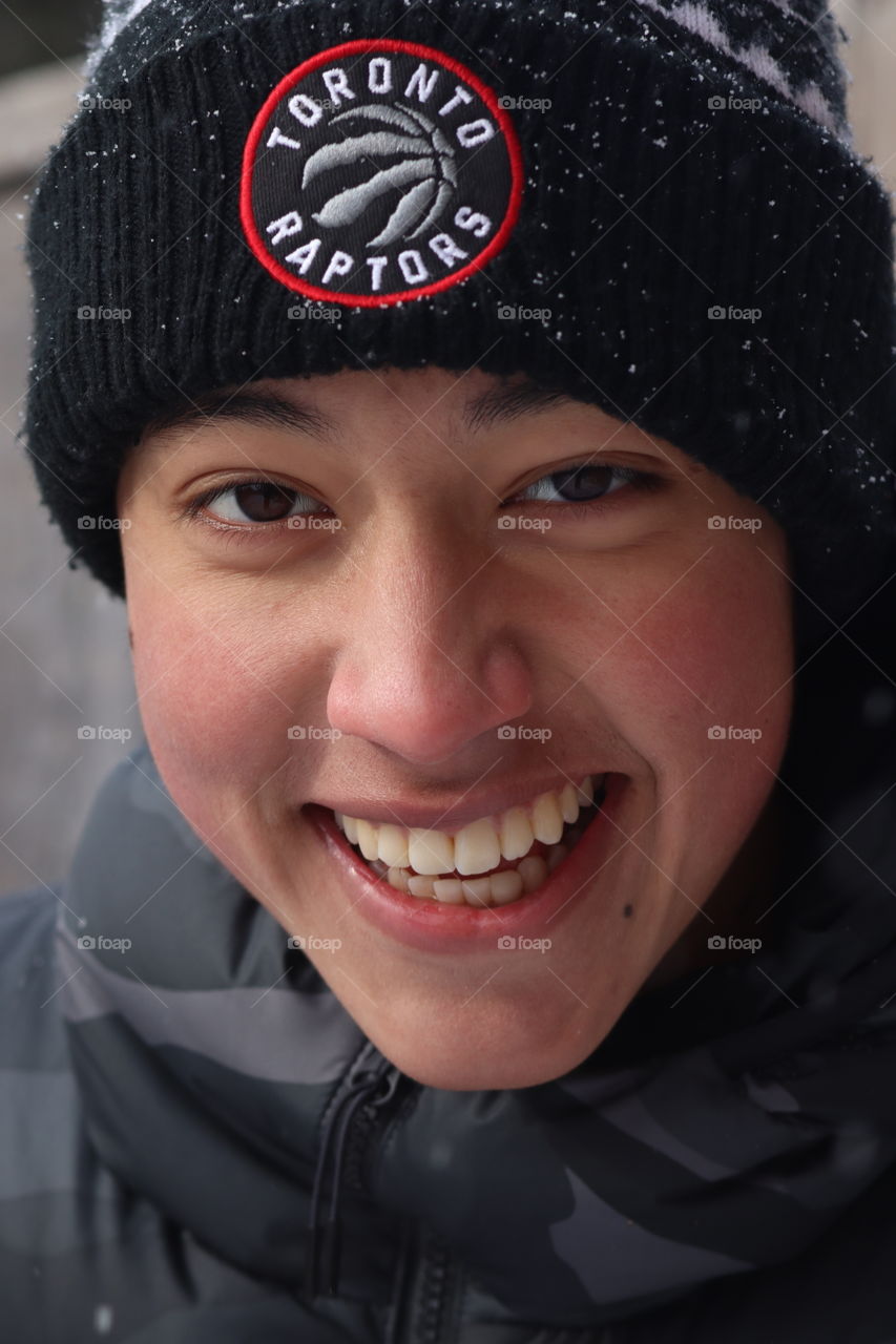 Happy smiling teen boy, portrait