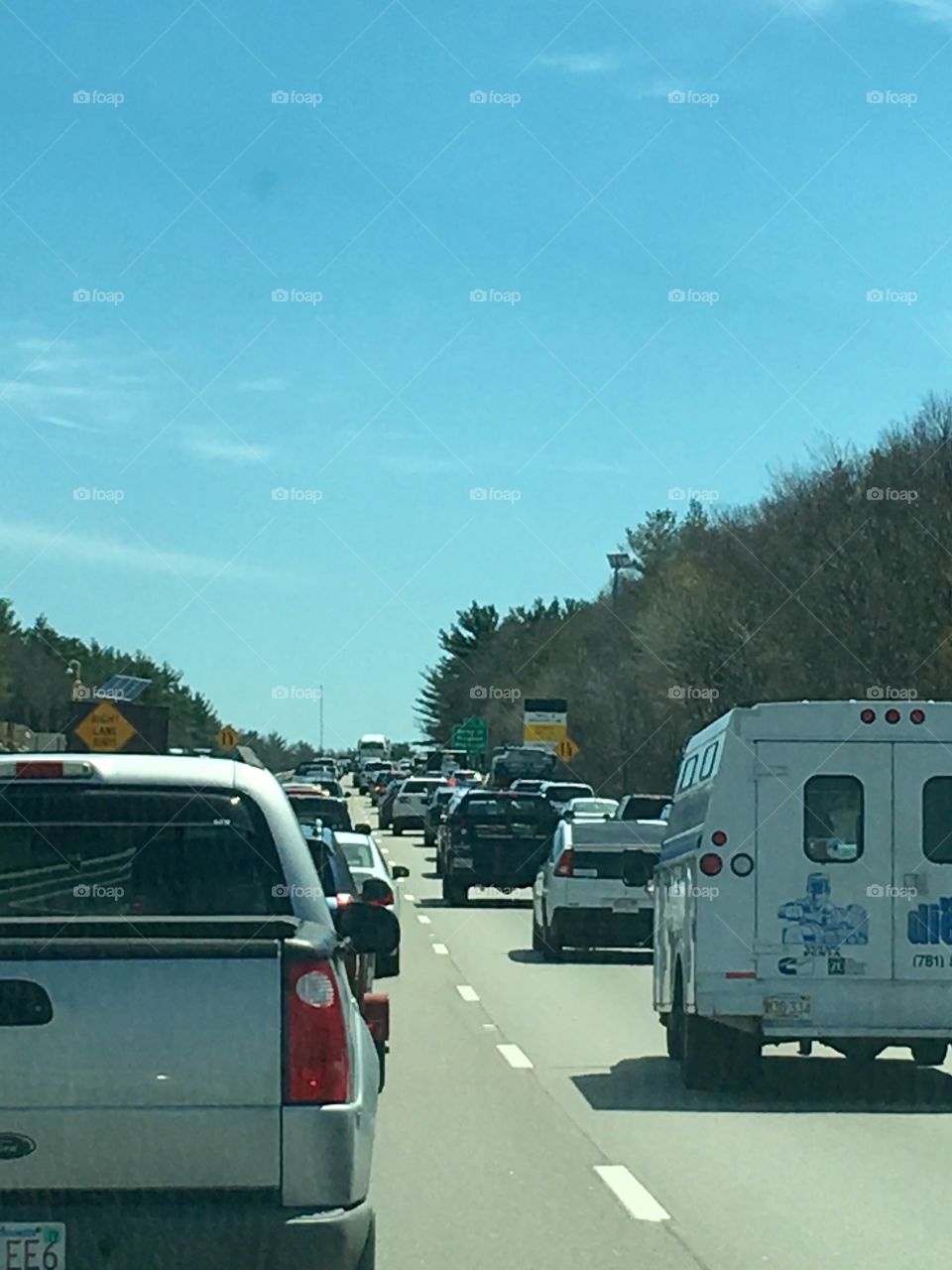 Traffic Jam To Cape Cod Massachusetts USA