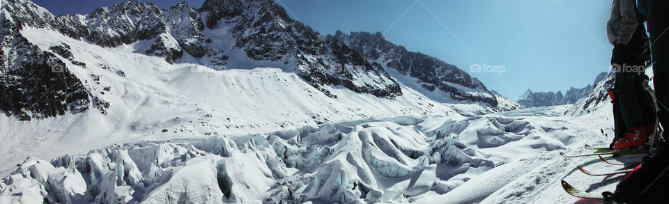 Glacier in the Alps (France)