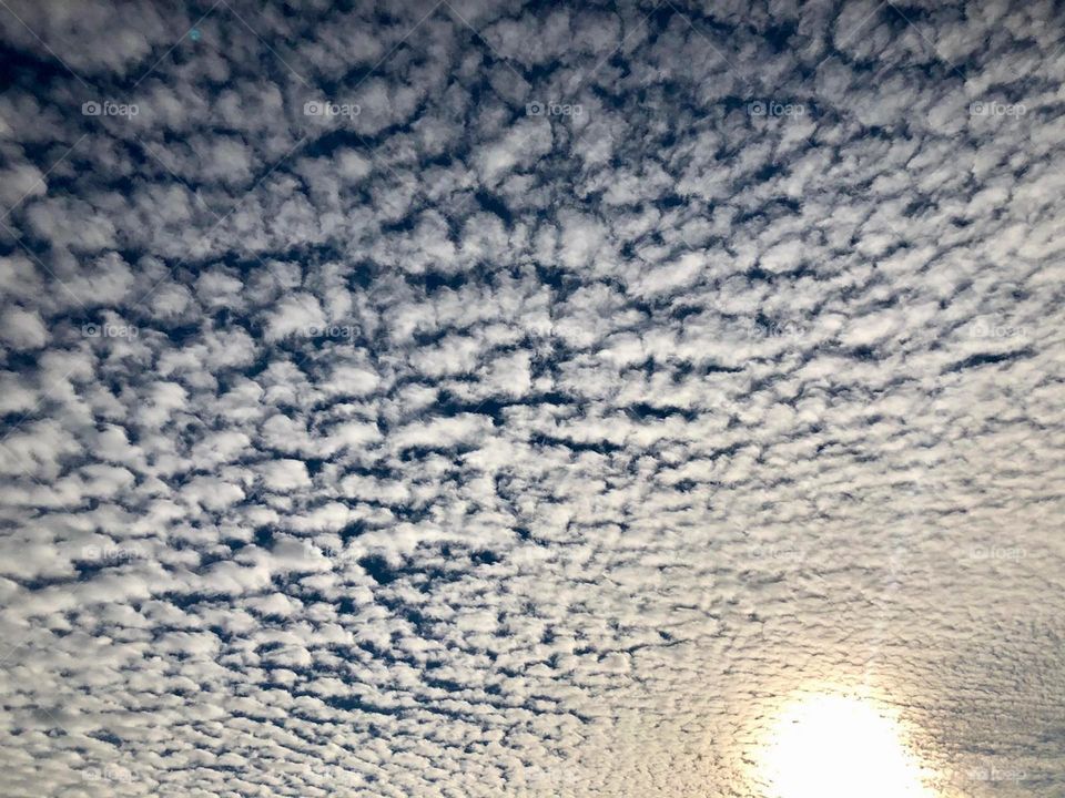 Sun in partly clouds