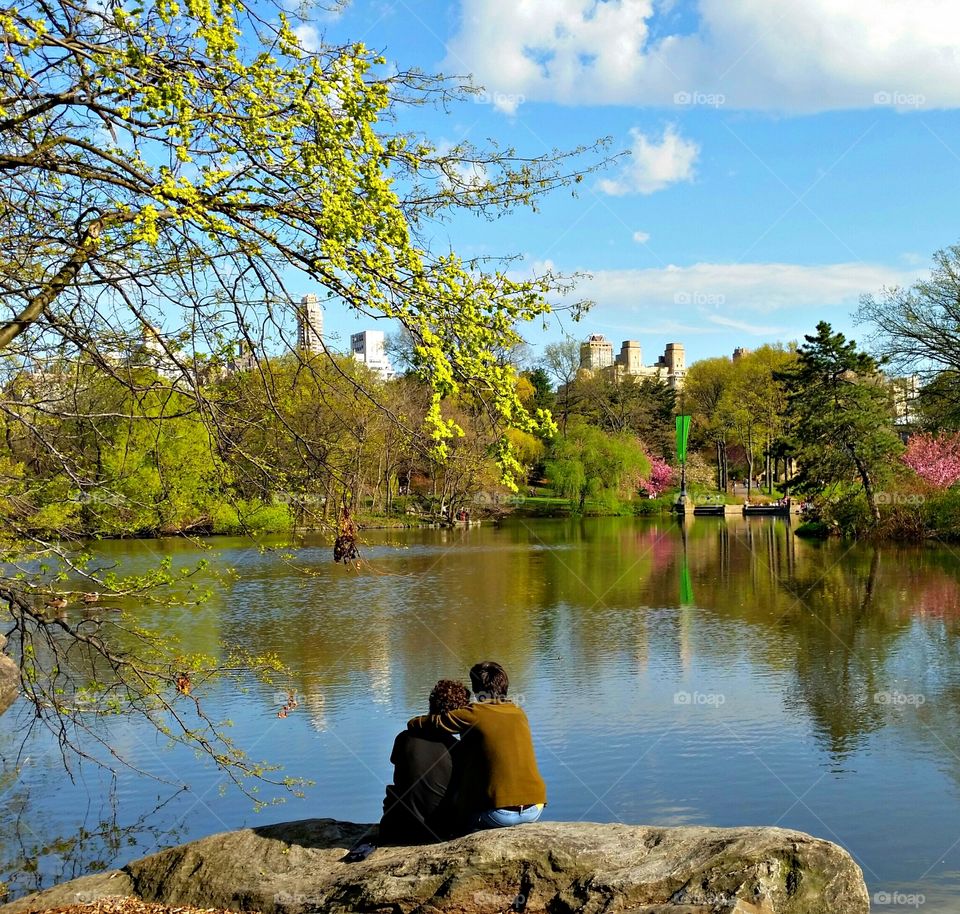 Love is all around! . At the Central Park in NYC 