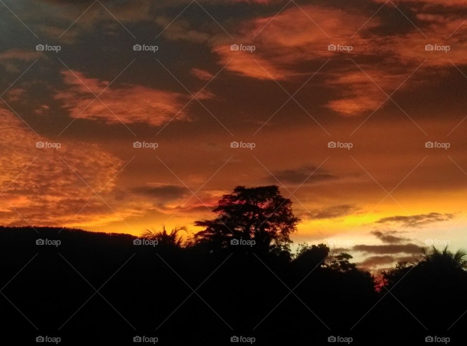 Sunset at Lake Toba in Sumatra is quite mesmerizing...