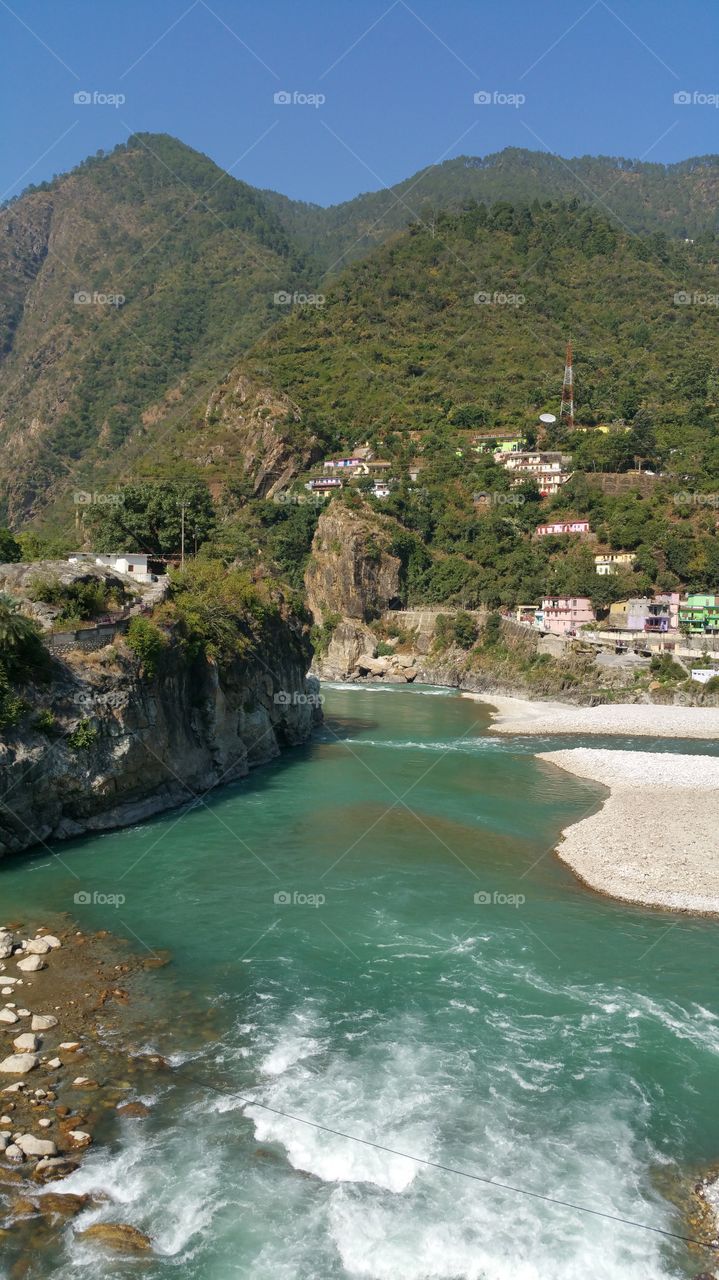 Village in Himalayas.