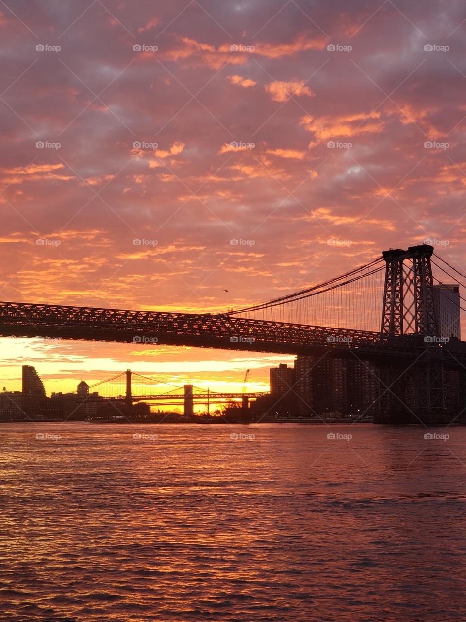 Sunset Williamsburg Bridge