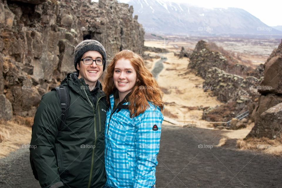 Hiking the mid Atlantic ridge in Iceland 