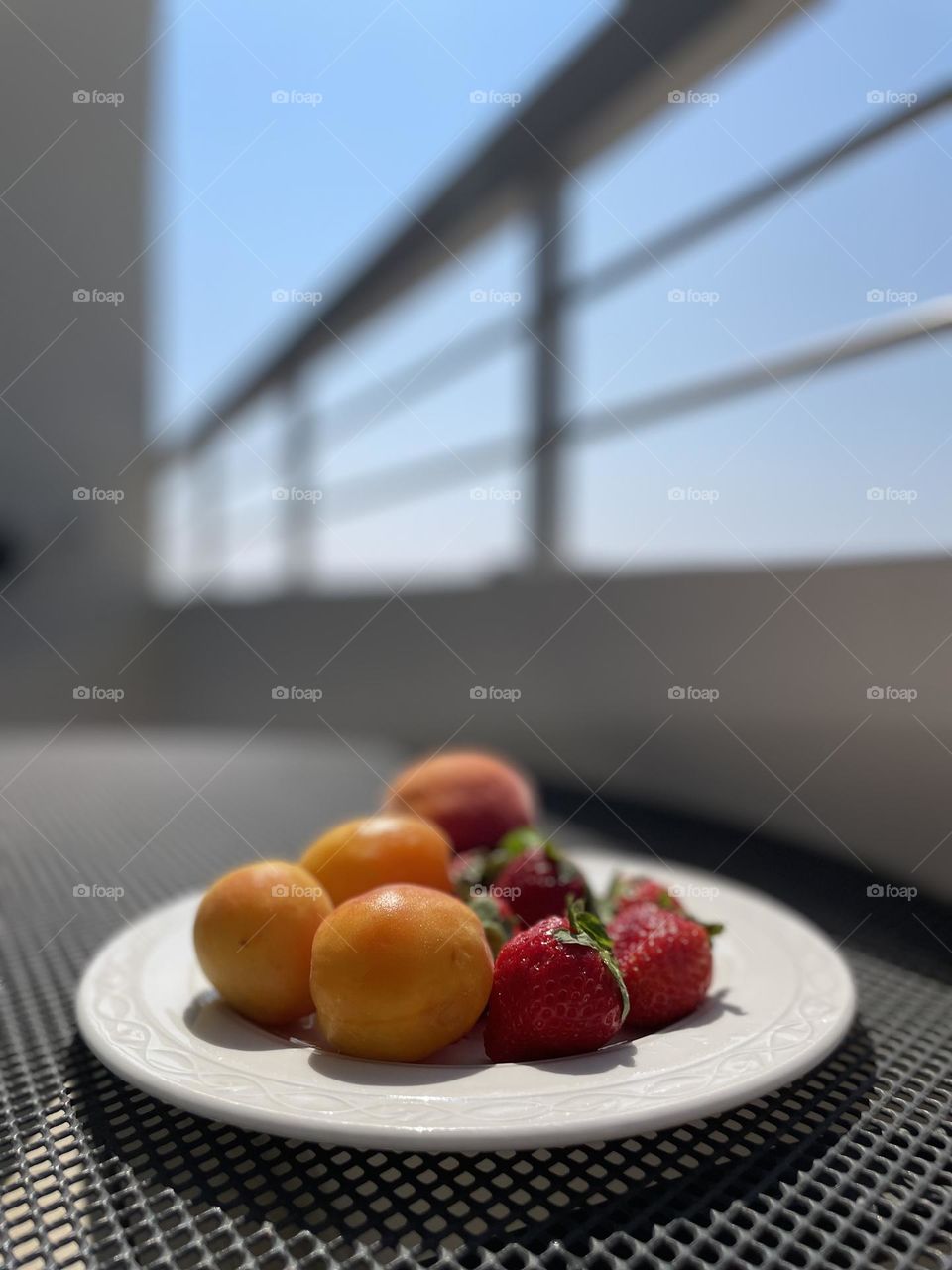 Tasty and delicious looking fruits are ready to refresh hotel’s visitors in a hot summer day 