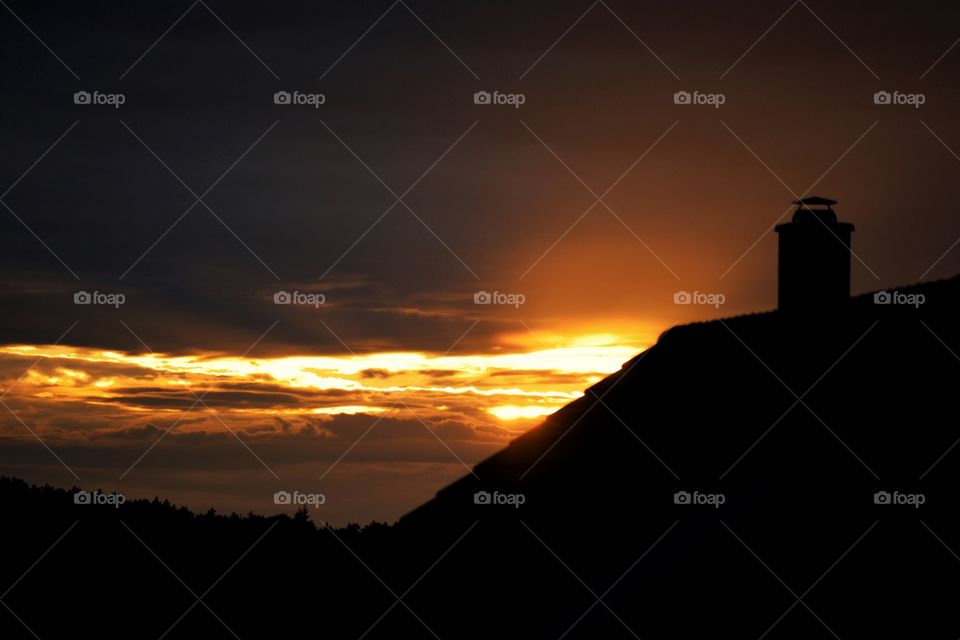 Scenic view of dramatic sky