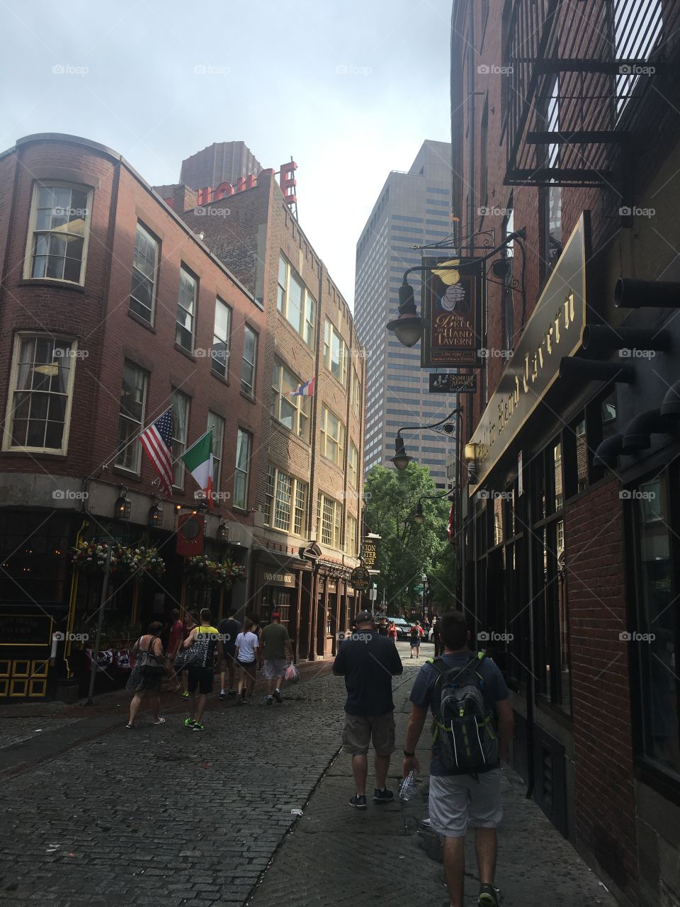 The old streets of Boston 