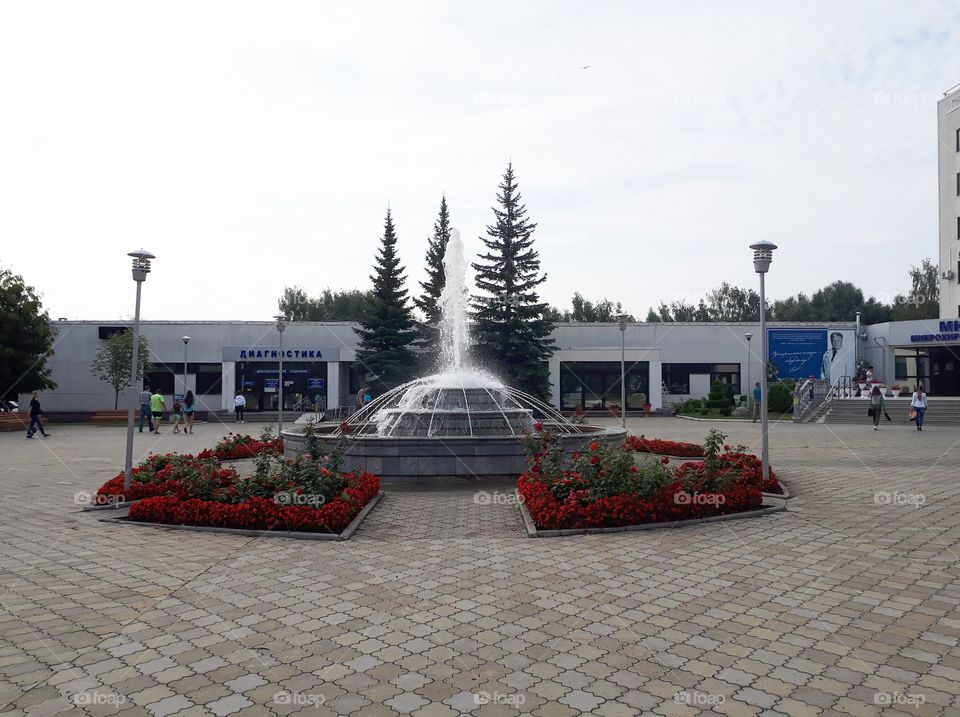 Landscaping.Beautiful courtyards