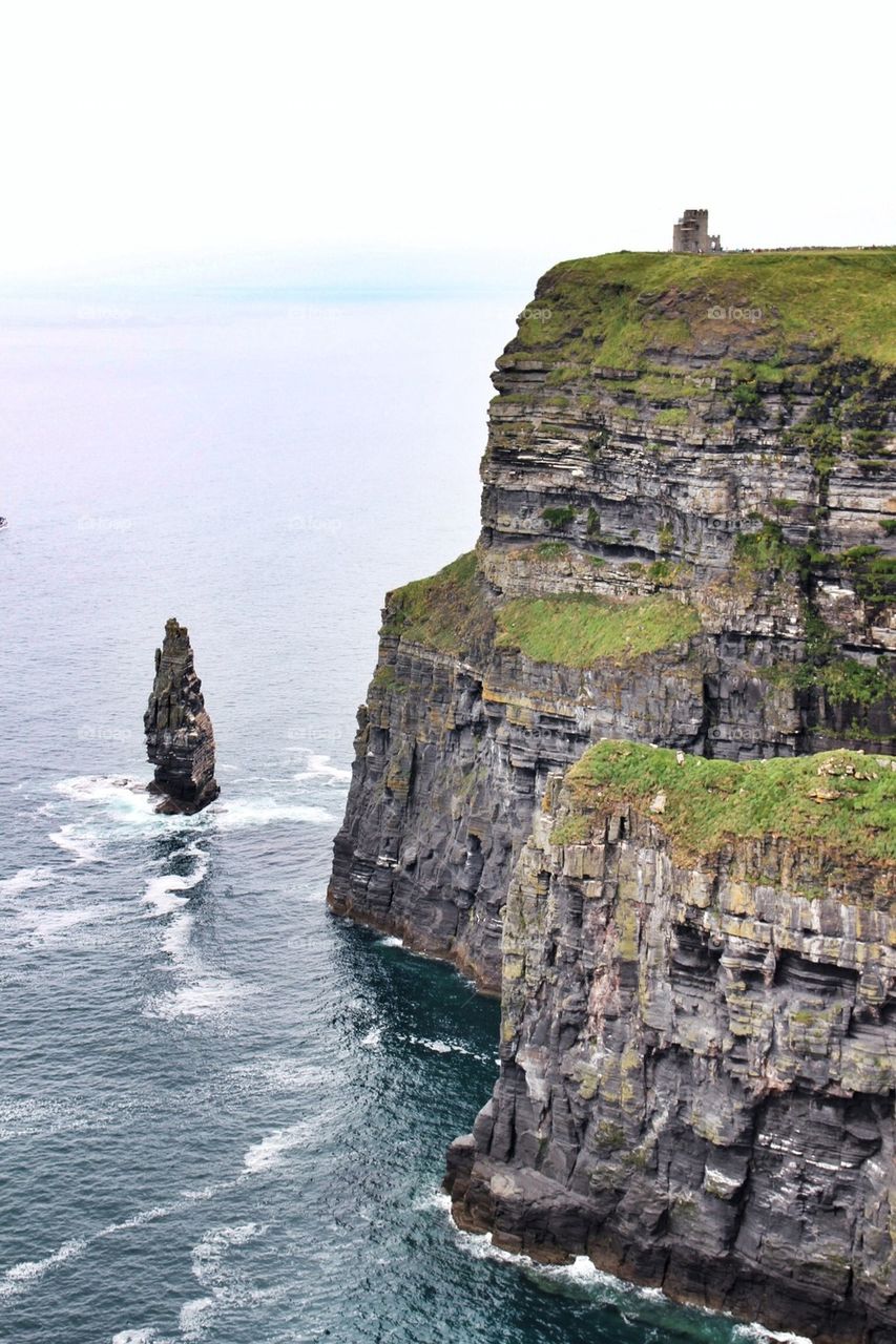 Cliffs of Moher at Atlantic ocean