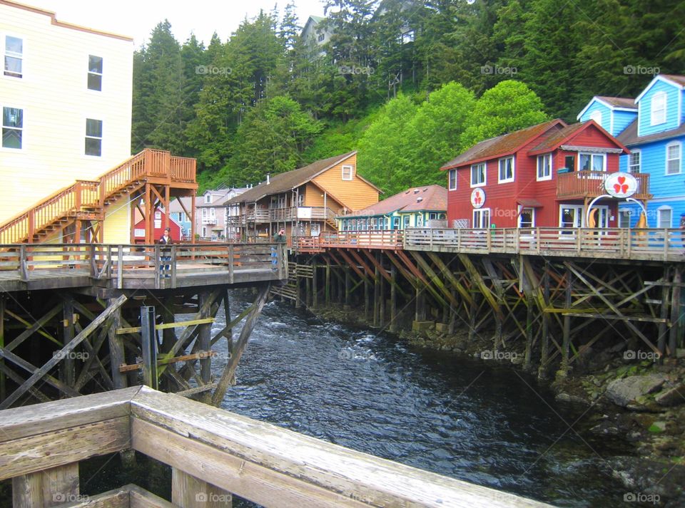 Creek Street Alaska. Ketchikan 