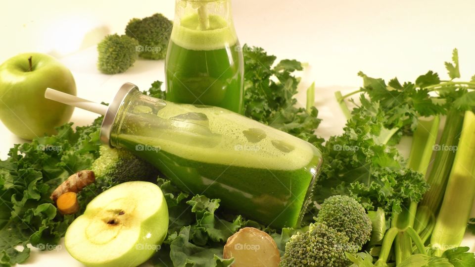 Homemade green juice